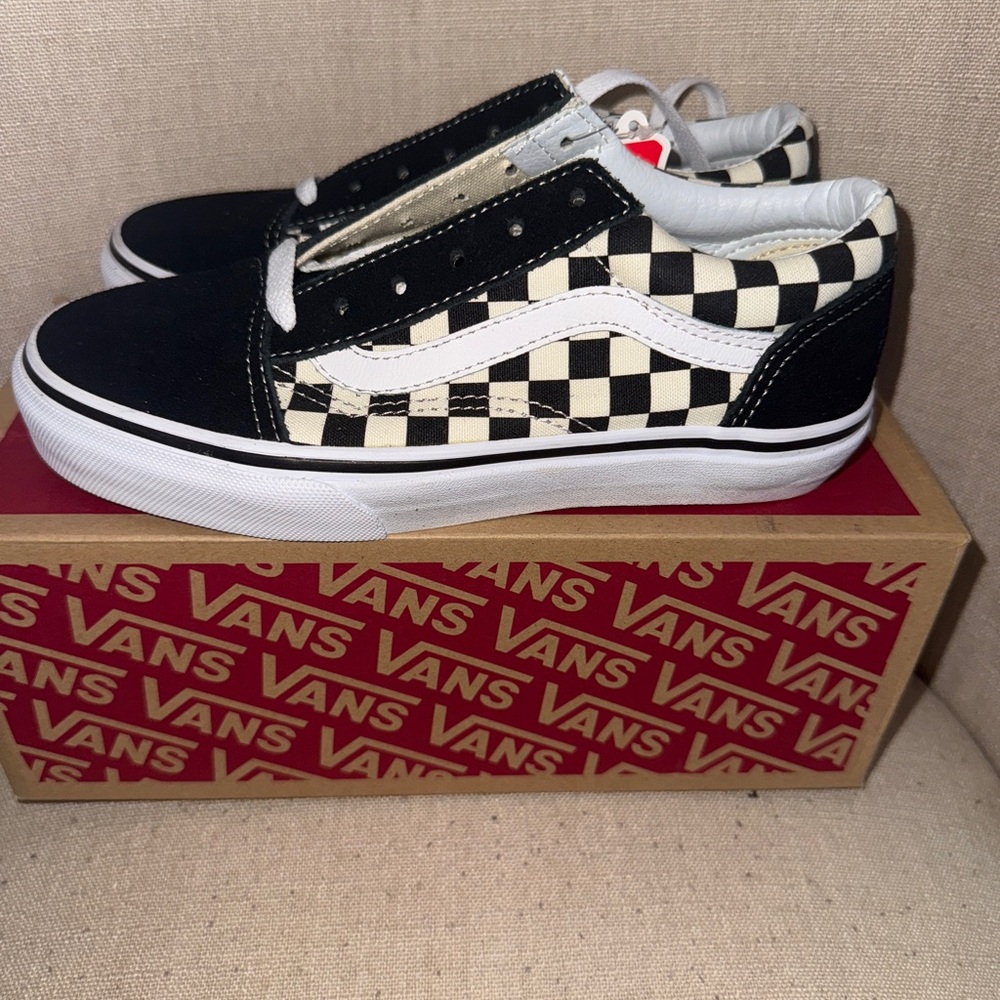 Vans Classic Black and White Checkered Shoes